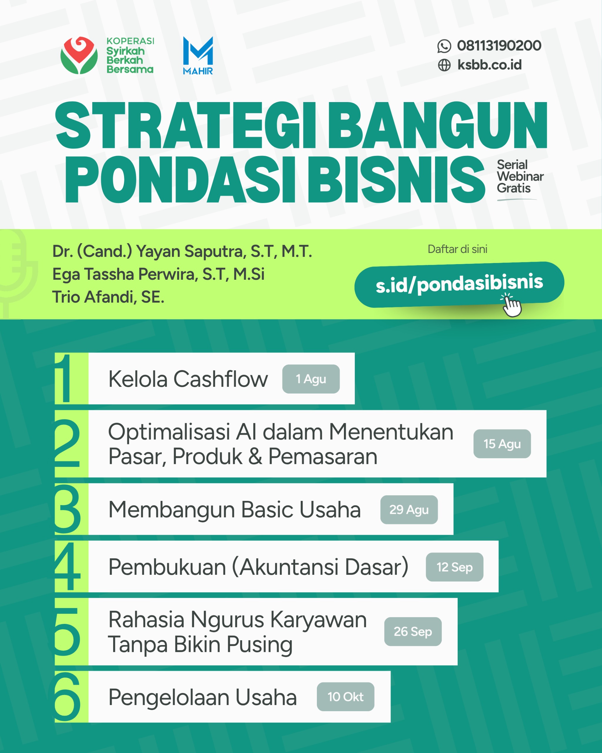 Poster Strategi Bangun Pondasi Bisnis